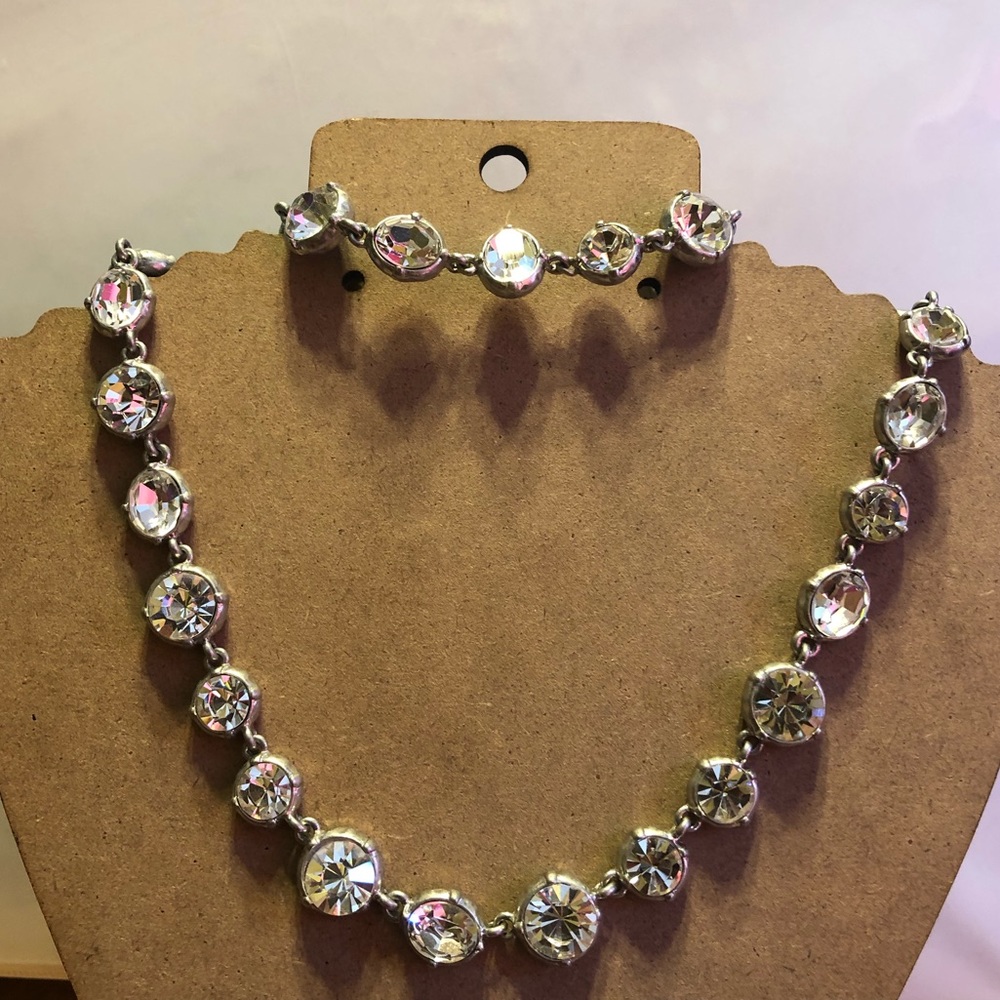 C+I Brilliant Crystal necklace and bracelet